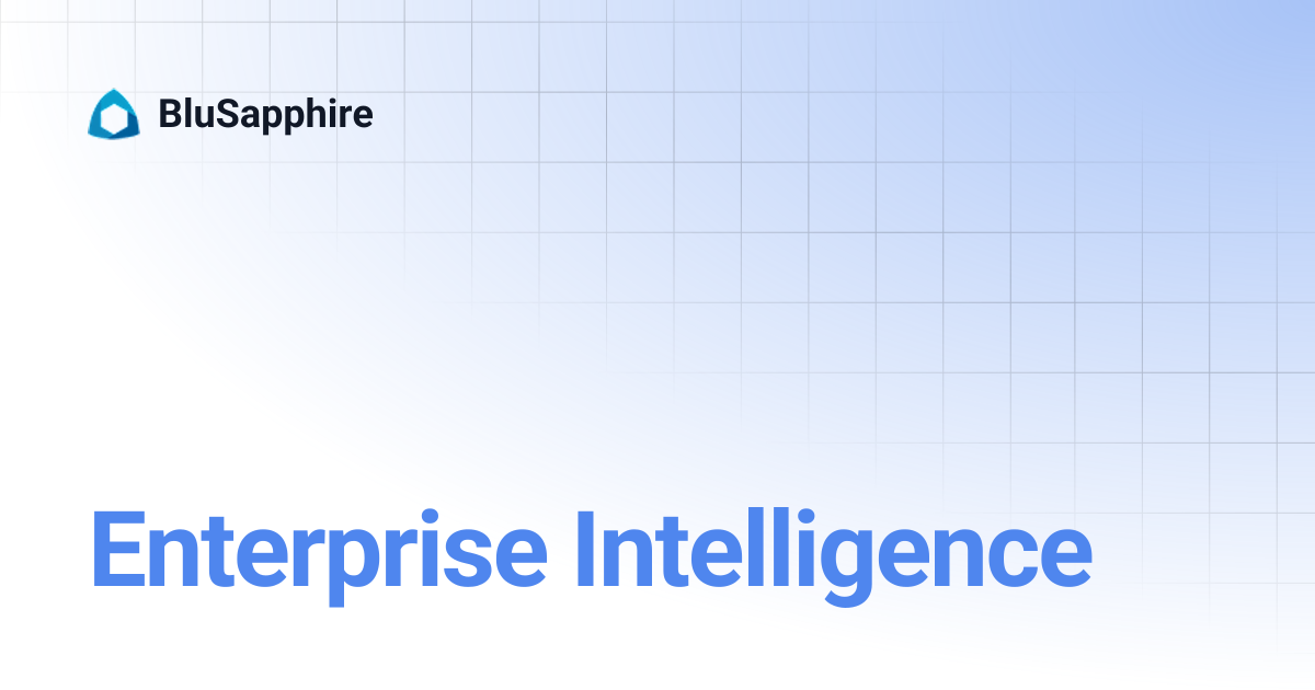 Enterprise Intelligence | BluSapphire